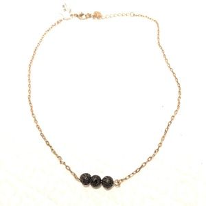 Lava bead necklace from Marlyn Schiff nwt 18"